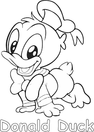 Disney Kids Pictures For Colouring - Donald Duck