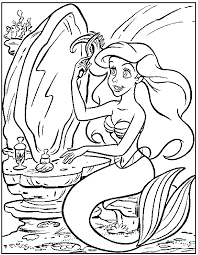 Disney Kids Pictures For Colouring - The Little Mermaid Disney Kids Pictures For Colouring - The Little Mermaid