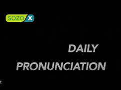 Daily Pronunciation - Letter A Video