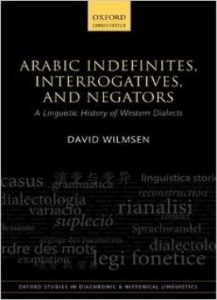 Arabic Indefinites, Interrogatives, And Negators