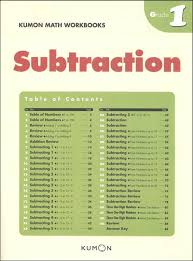 Kumon Math Workbooks - Subtraction Grade 1