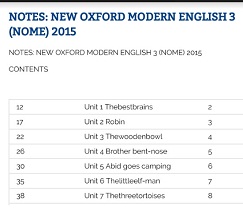 New Oxford Modern English 3 Exercise