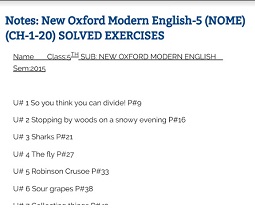 New Oxford Modern English 5 Exercise New Oxford Modern English 5 Exercise