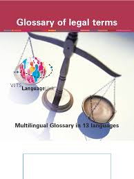 Glossary of Legal Terms - VITS LanguageLink