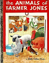 Richard Scarry The Animals Of Farmer Jones -Little Golden Book Richard Scarry The Animals Of Farmer Jones -Little Golden Book