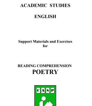 Academic Studies English - Reading Comprehension Poetry Academic Studies English - Reading Comprehension Poetry
