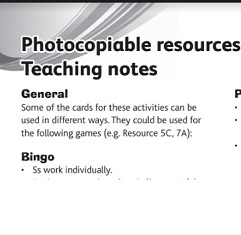 Today! 2 Photocopiables Resources Teaching Notes Today! 2 Photocopiables Resources Teaching Notes