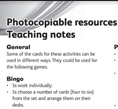 Today! 3 Photocopiables Resources Teaching Notes Today! 3 Photocopiables Resources Teaching Notes