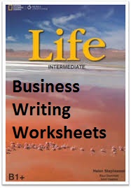 National Geographic Life B1 Plus Intermediate Business Writing Worksheets