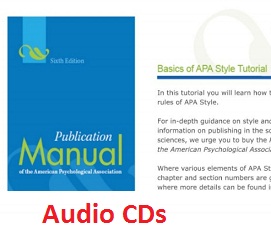 Basics of APA Style Tutorial 6th Edition Audio CDs Basics of APA Style Tutorial 6th Edition Audio CDs