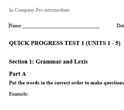 In Company Test CD Pre-Intermediate