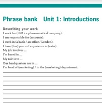 In Company 3.0 Pre-Intermediate Phrase Bank