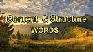 English Grammar Tenses with Fun Video 3 - Content and Structure Words English Grammar Tenses with Fun Video 3 - Content and Structure Words