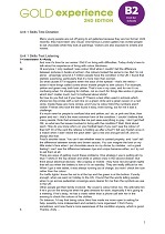 Gold Experience 2nd Edition B2 Assessment Package Gold Experience 2nd Edition B2 Assessment Package