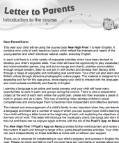 New High Five 1 Letter for Parents New High Five 1 Letter for Parents