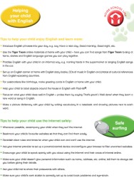 Tiger Team 3 Letter For Parents and Parents Guide Tiger Team 3 Letter For Parents and Parents Guide