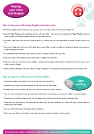 Tiger Tracks 6 Letter For Parents and Parents Guide