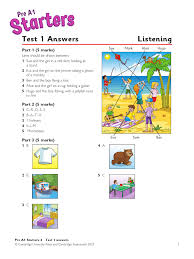 Cambridge English Starters 4 Authentic Examination Papers Answer Booklet