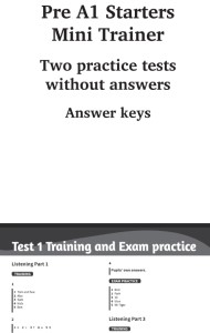 Pre A1 Starters Mini Trainer Answer Keys