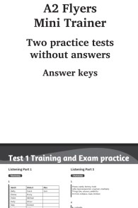 A2 Flyers Mini Trainer Answer Keys