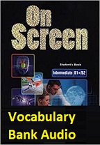 On Screen B1 Plus B2 Intermediate Vocabulary Bank Audio CDs