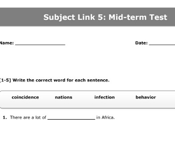 Subject Link L5 Tests Subject Link L5 Tests