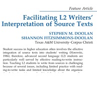Facilitating L2 Writers Interpretation of Source Texts Facilitating L2 Writers Interpretation of Source Texts