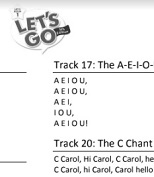 Lets Go 5th Edition Lets Begin 1 Song and Chant Scripts