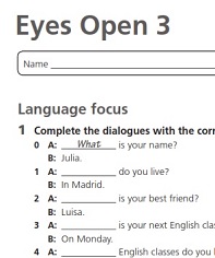 Eyes Open 3 Tests
