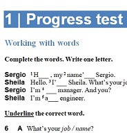 Business Result Starter Progress Tests