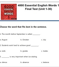 4000 Essential English Words 1 Second Edition Tests