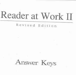 Reader at Work 2 Key Reader at Work 2 Key