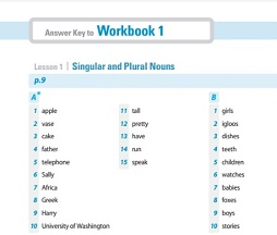 My Next Grammar 1 Workbook Answer Key My Next Grammar 1 Workbook Answer Key