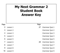 My Next Grammar 2 Student Book Answer Key