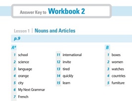 My Next Grammar 2 Workbook Answer Key My Next Grammar 2 Workbook Answer Key