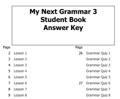 My Next Grammar 3 Student Book Answer Key My Next Grammar 3 Student Book Answer Key