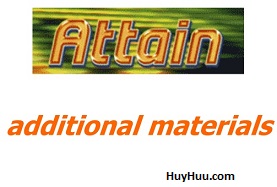 Attain - Additional Materials Attain - Additional Materials