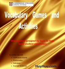 Vocabulary Games and Activities Vocabulary Games and Activities