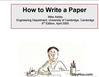 How to Write a Paper How to Write a Paper
