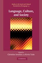CAMBRIDGE Language Culture and Society - Jourdan and Tuite CAMBRIDGE Language Culture and Society - Jourdan and Tuite