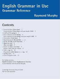 English Grammar in Use Grammar Reference English Grammar in Use Grammar Reference