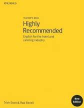 New Highly Recommended English for the Hotel and Catering Industry Teachers Book New Highly Recommended English for the Hotel and Catering Industry Teachers Book