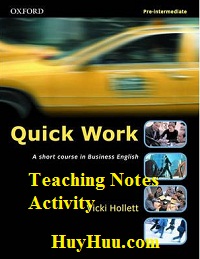Oxford Quick Work Pre-Intermediate Teaching Notes Activity Oxford Quick Work Pre-Intermediate Teaching Notes Activity