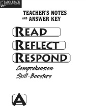Read Reflect Respond A Teachers Notes and Answer Key Read Reflect Respond A Teachers Notes and Answer Key