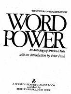 Word Power An Anthology of Articles and Tests Word Power An Anthology of Articles and Tests