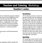 OXFORD Tourism and Catering - Workshop Teachers Notes OXFORD Tourism and Catering - Workshop Teachers Notes