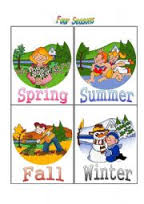 English Flashcards Seasons English Flashcards Seasons
