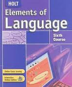 HOLT Elements of Language Sixth Course Grade 12 Student Textbook