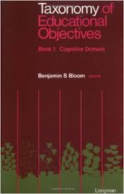 Taxonomy of Educational Objectives Handbook 1 Cognitive Domain Taxonomy of Educational Objectives Handbook 1 Cognitive Domain