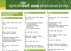 Speakout 2nd Edition Pre-Intermediate BBC Interviews Extra Worksheets Speakout 2nd Edition Pre-Intermediate BBC Interviews Extra Worksheets